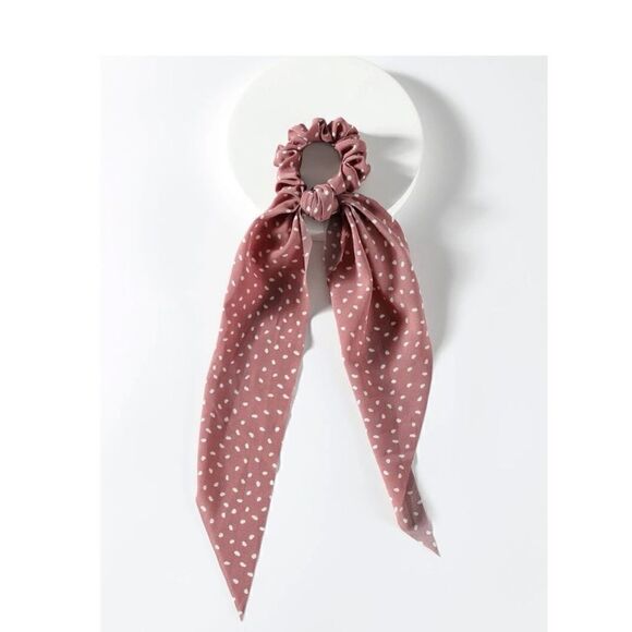 5/$25 POKA DOT SCARF SCRUNCHY - Picture 1 of 4